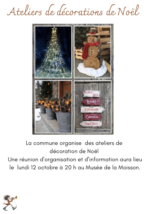 Ateliers de décorations de Noël